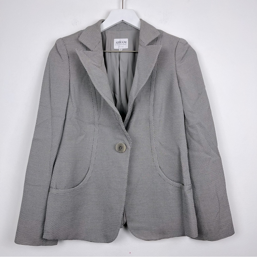 ARMANI COLLEZIONI Single Button Blazer - Picture 1 of 14